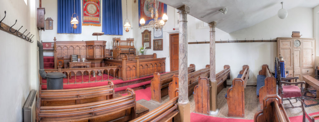 Inside the beautiful Englesea Brook Chapel.
