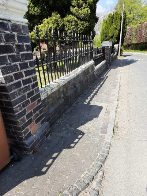 pavement leading to graveyard