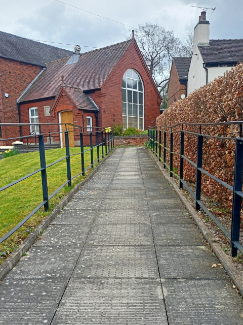path to the top of the ramp