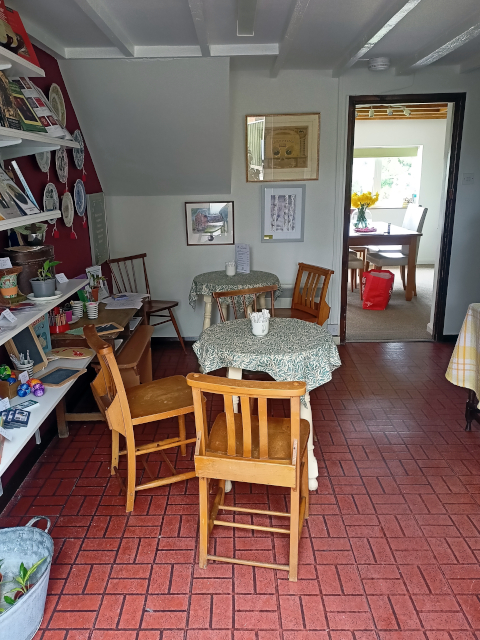 the tea room and the gift shop