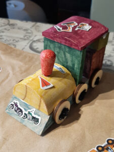 A train from one of our craft workshops.