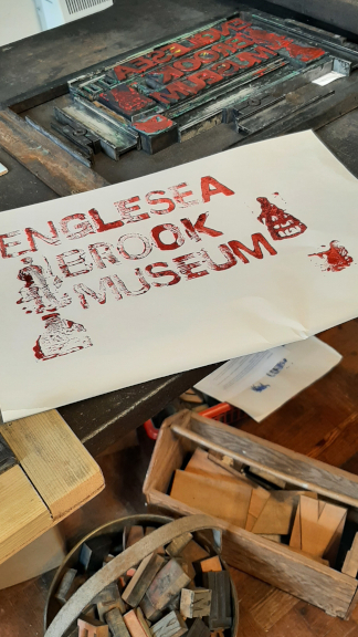 The Englesea Brook printing press