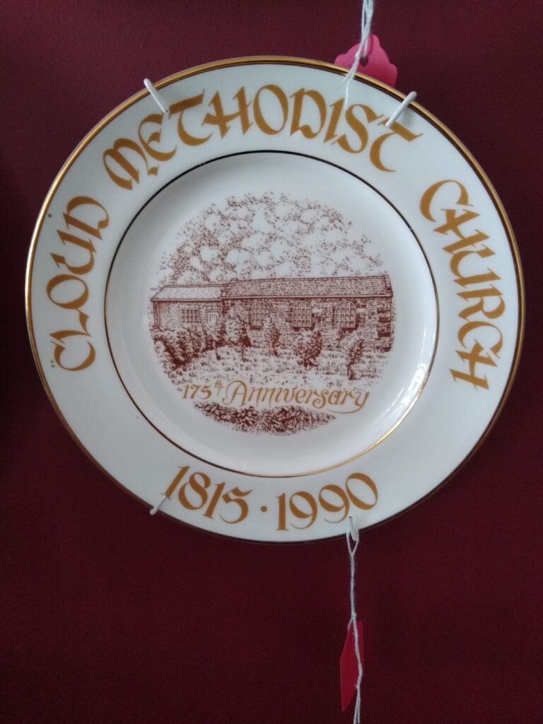 Shop Item-PM Pottery-Cloud Methodist Church Plate