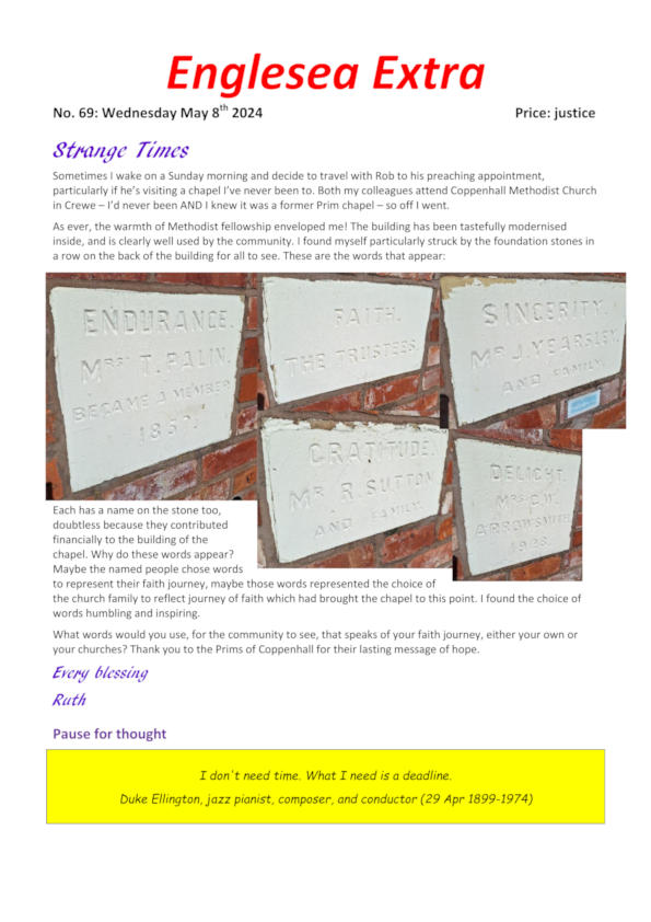 Englesea Extra 69 Cover