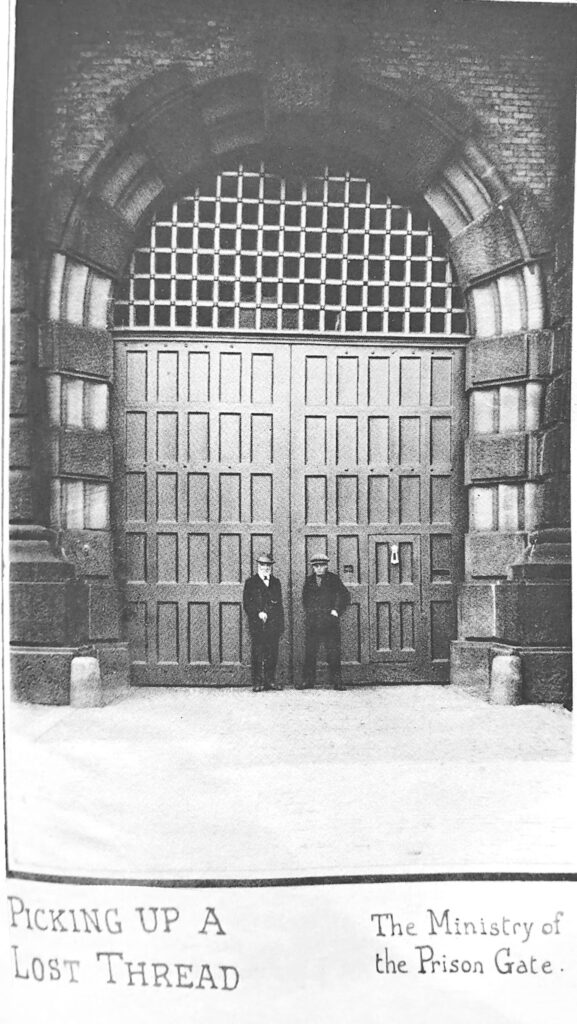 Picking Up A Lost Thread - the prison gate